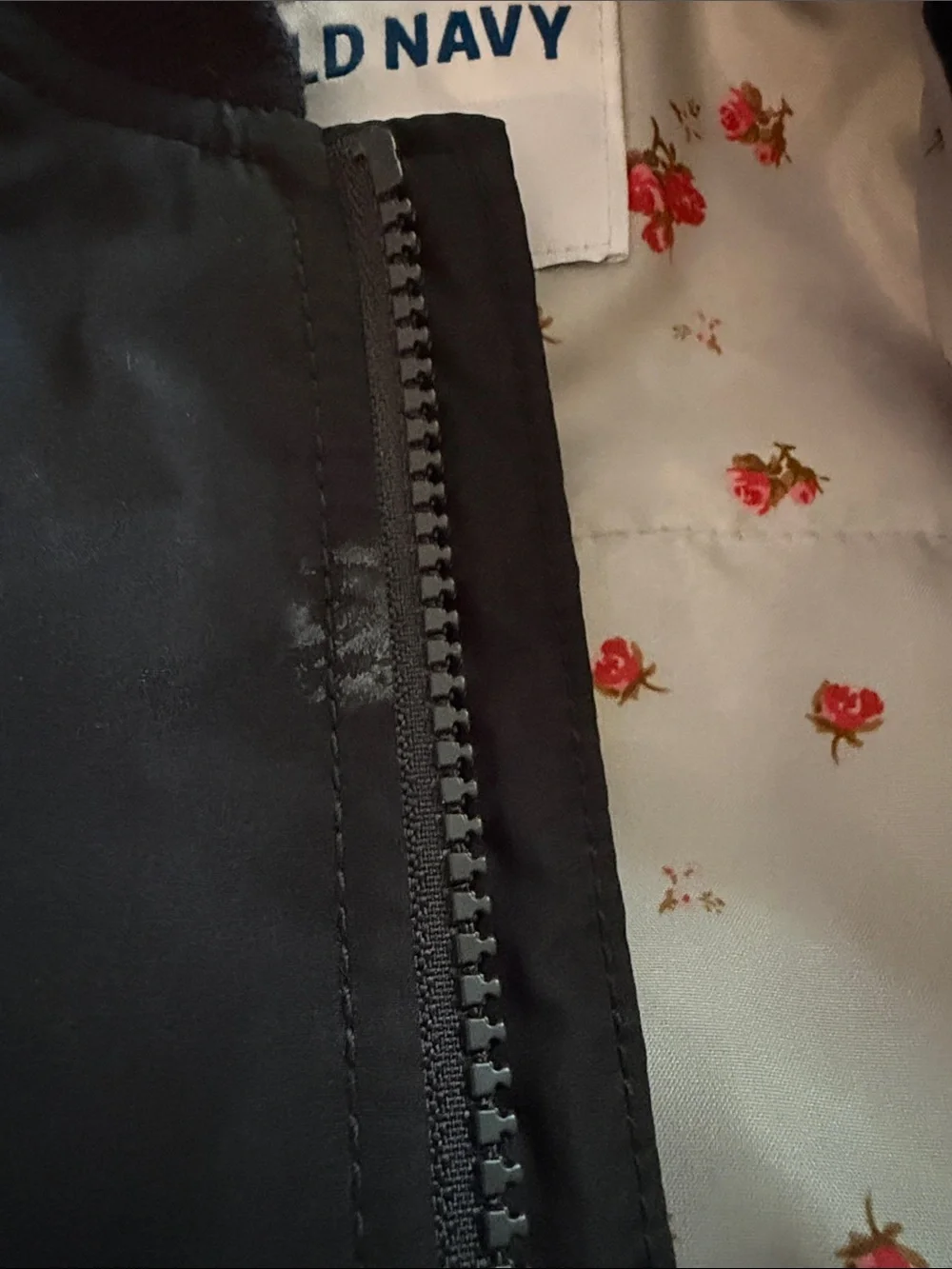 Old Navy Black Lightweight Bomber Jacket